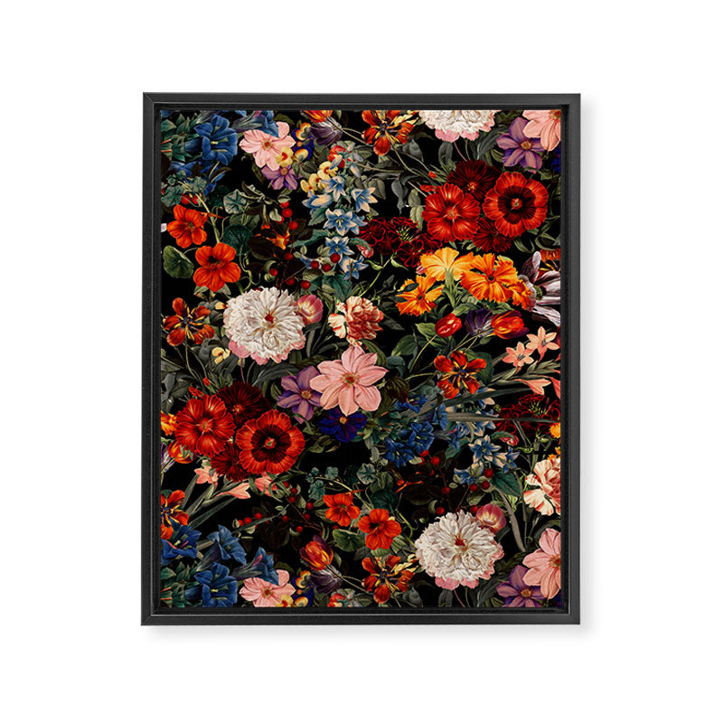 Exotic Night Garden Framed Canvas Print Gallery Image 6