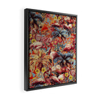 Flamingos and Floral Pattern Framed Canvas Print Gallery Image 2