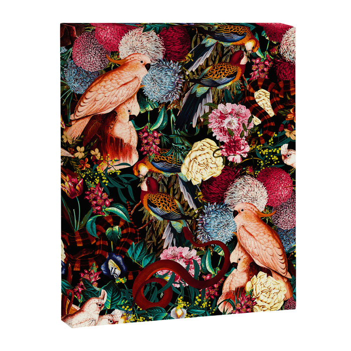 Floral and Animals pattern II Canvas Print Gallery Image 1