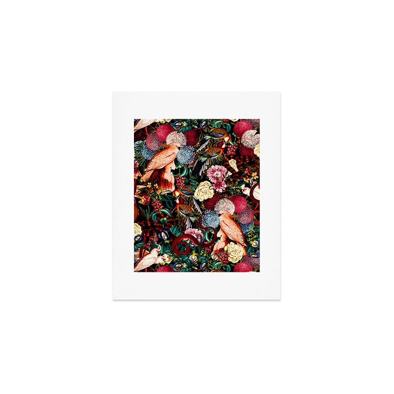 Floral and Animals pattern II Art Print Gallery Image 1