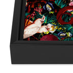 Floral and Animals pattern II Framed Canvas Print Gallery Image 3