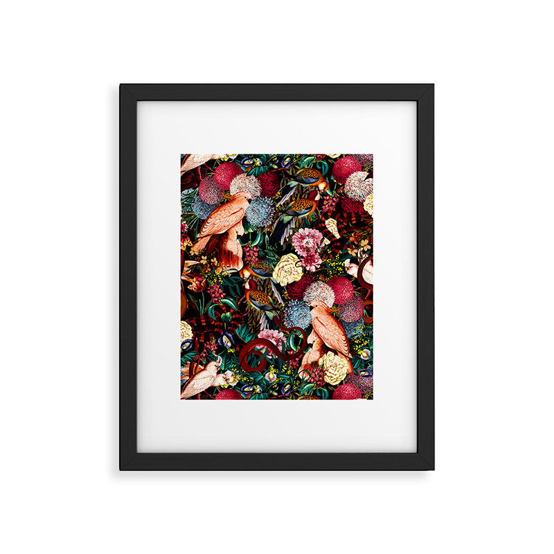 Floral and Animals pattern II Framed Art Print Gallery Image 5