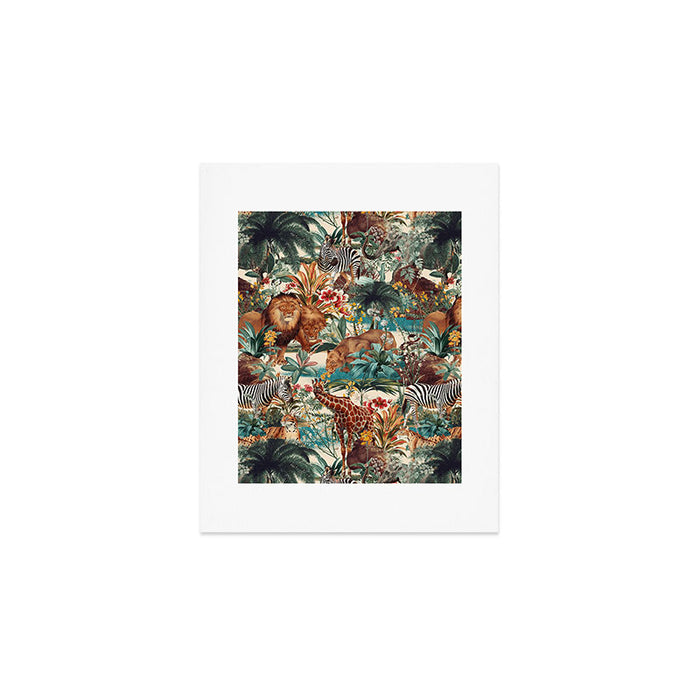 Floral and Animals Pattern IV Art Print Gallery Image 1