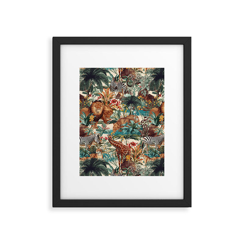 Floral and Animals Pattern IV Framed Art Print Gallery Image 5