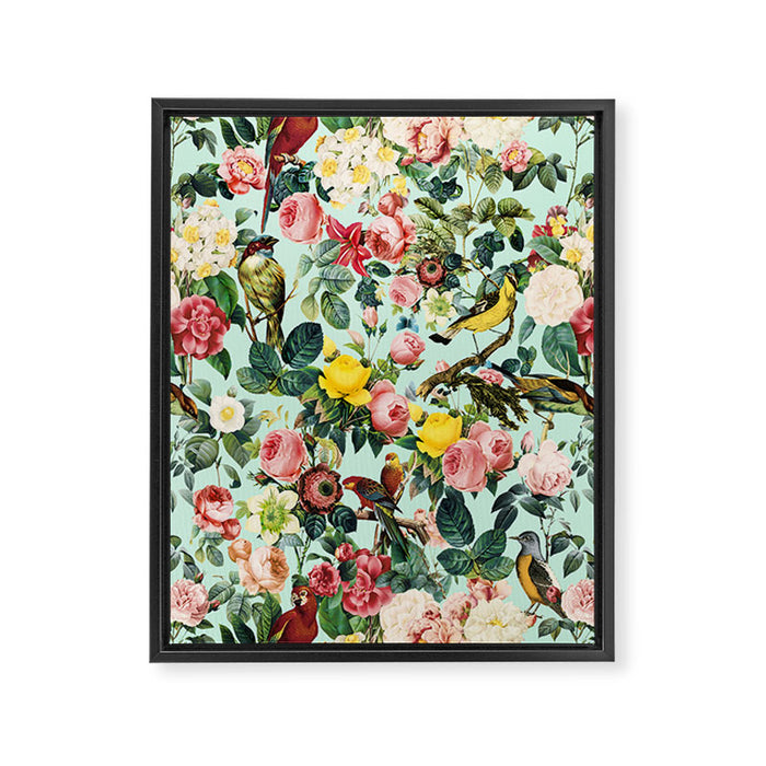Floral and Birds III Framed Canvas Print Gallery Image 1
