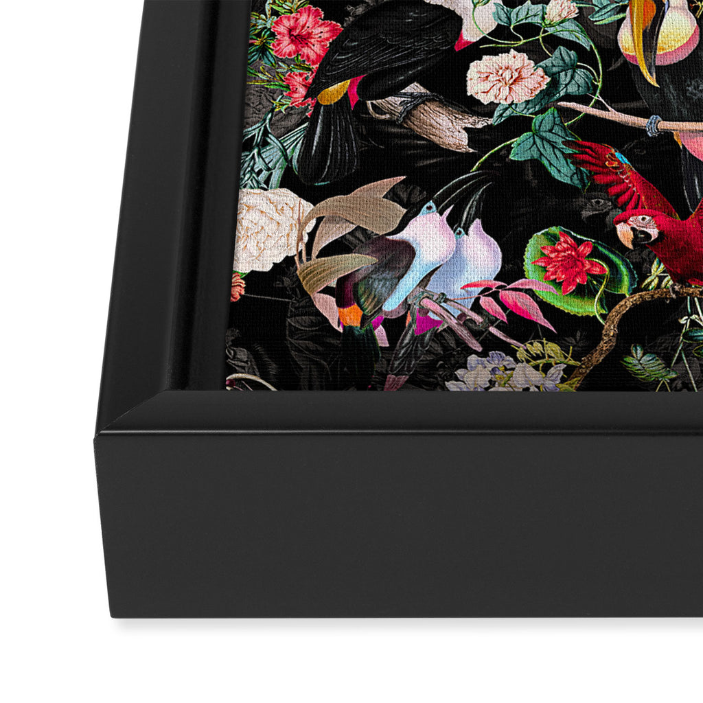 Floral and Birds IX Framed Canvas Print Gallery Image 3