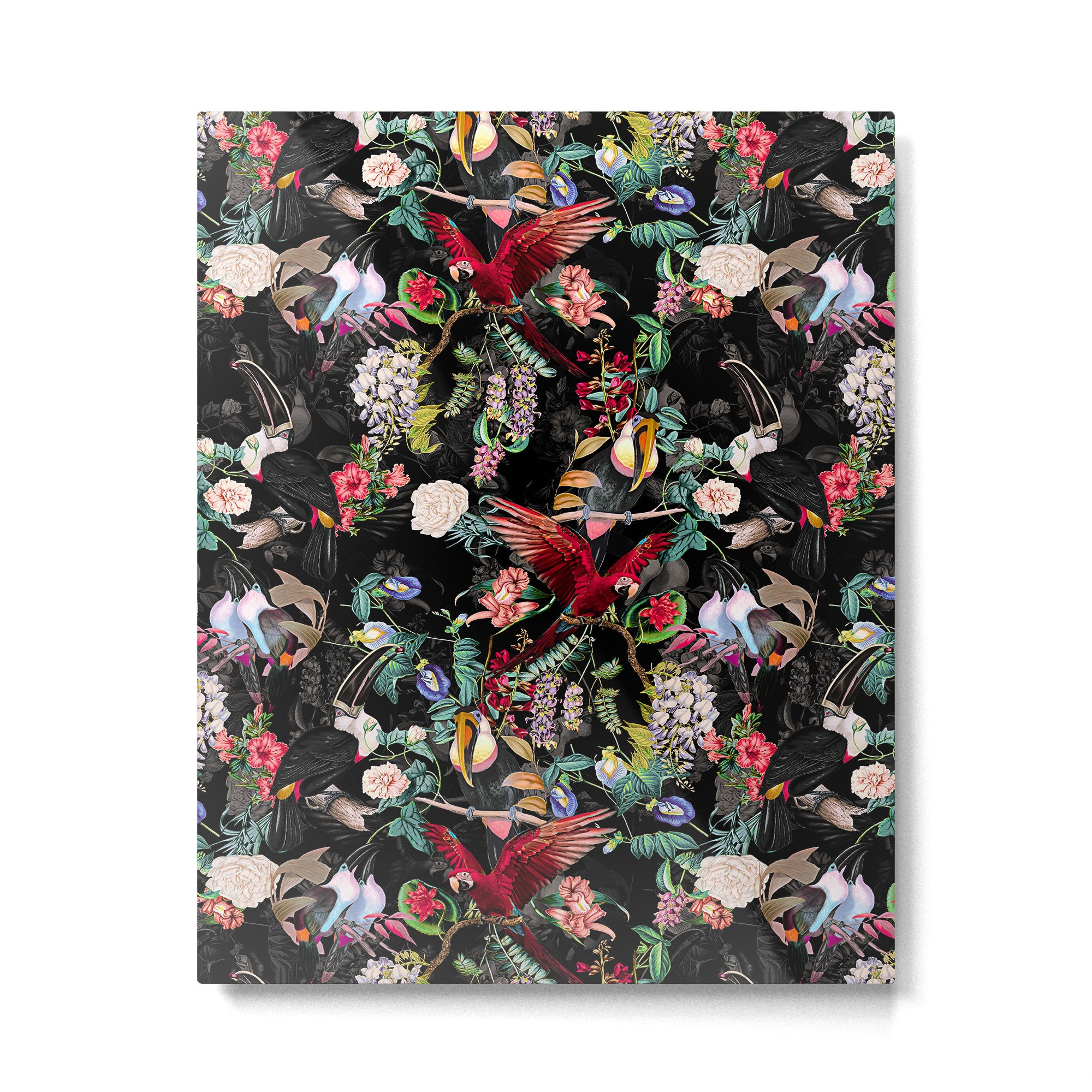 Floral and Birds IX Metal Print Gallery Image 4
