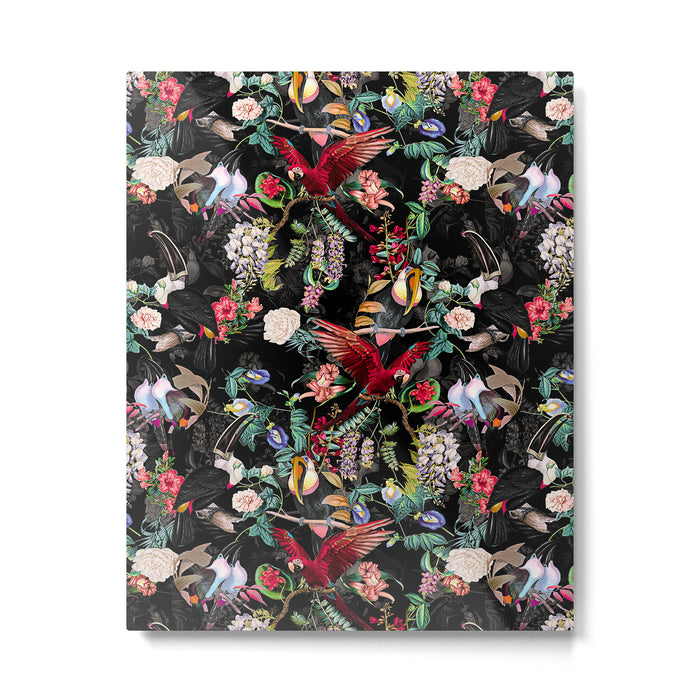Floral and Birds IX Metal Print Gallery Image 1