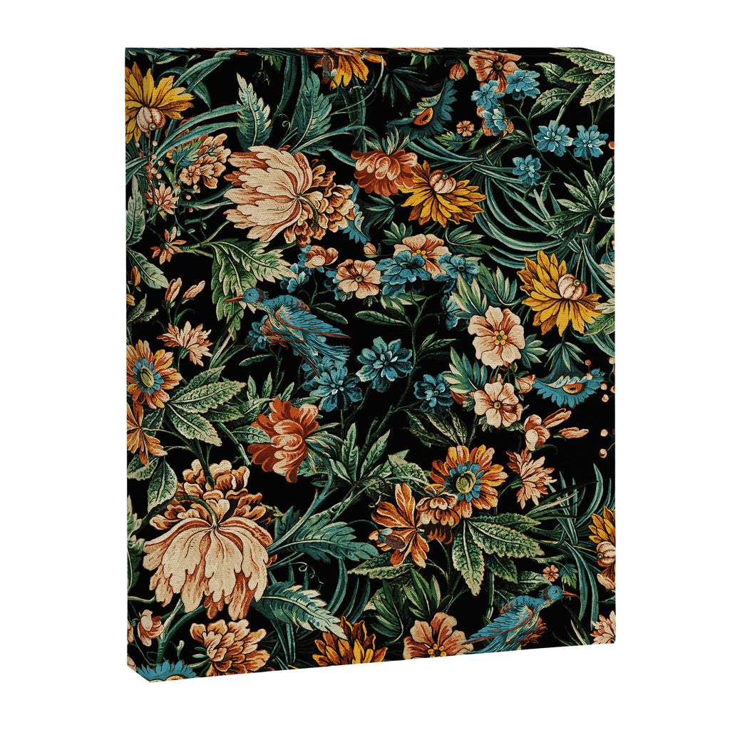Floral and Birds Pattern Canvas Print Gallery Image 6