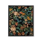 Floral and Birds Pattern Framed Canvas Print Gallery Image 6