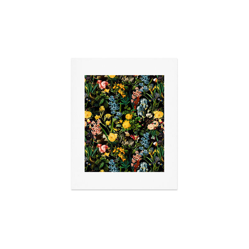 FLORAL AND BIRDS V Art Print Gallery Image 1