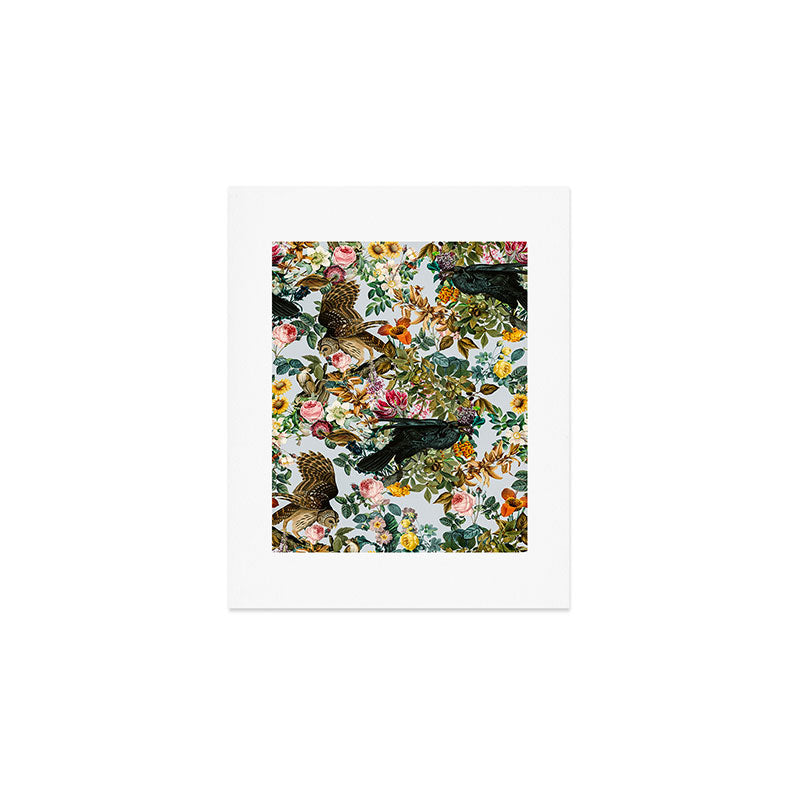 FLORAL AND BIRDS VI Art Print Gallery Image 1