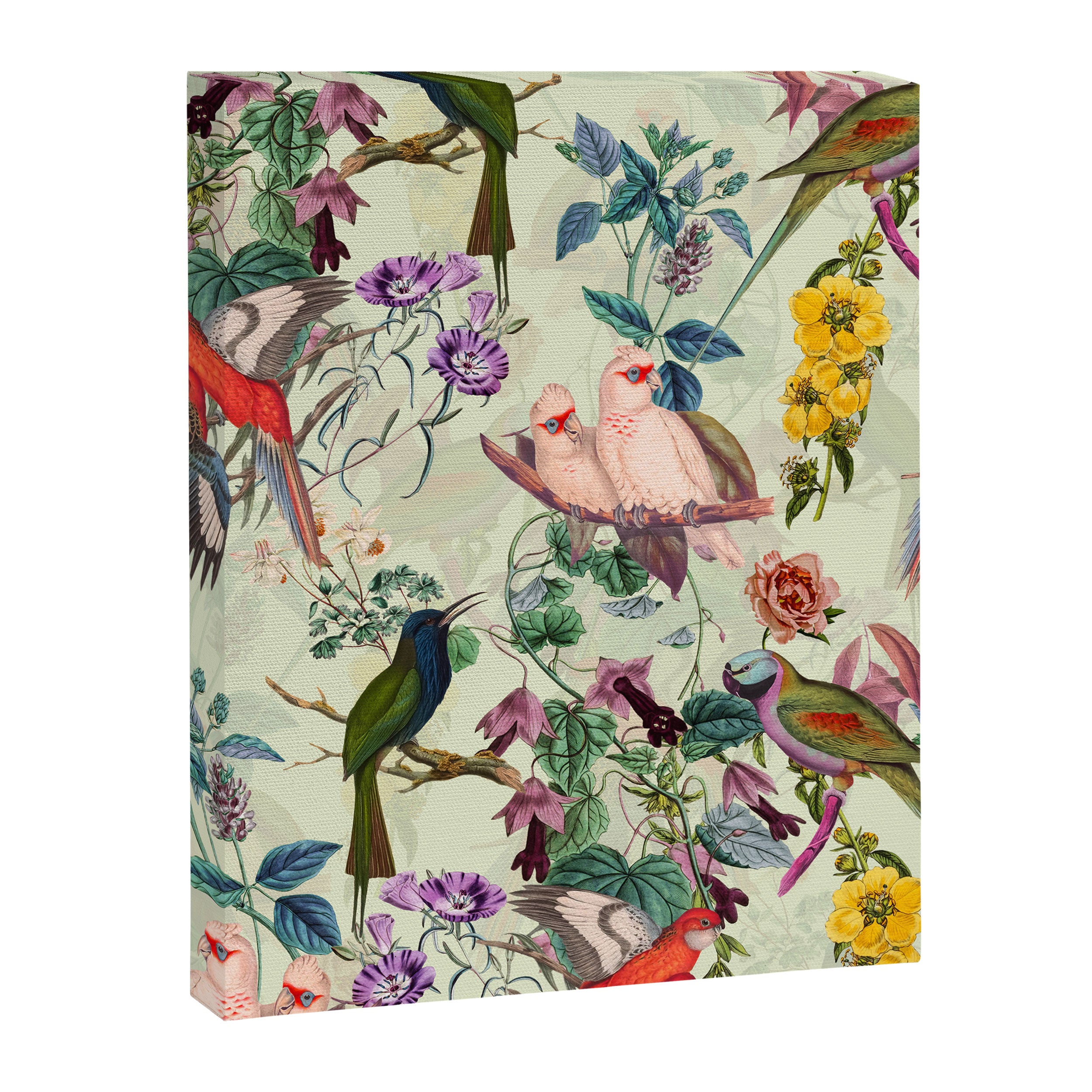 Floral and Birds VIII Canvas Print Gallery Image 6