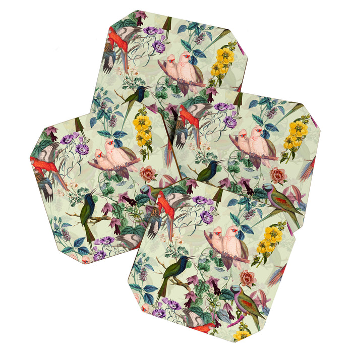 Floral and Birds VIII Coaster Gallery Image 1