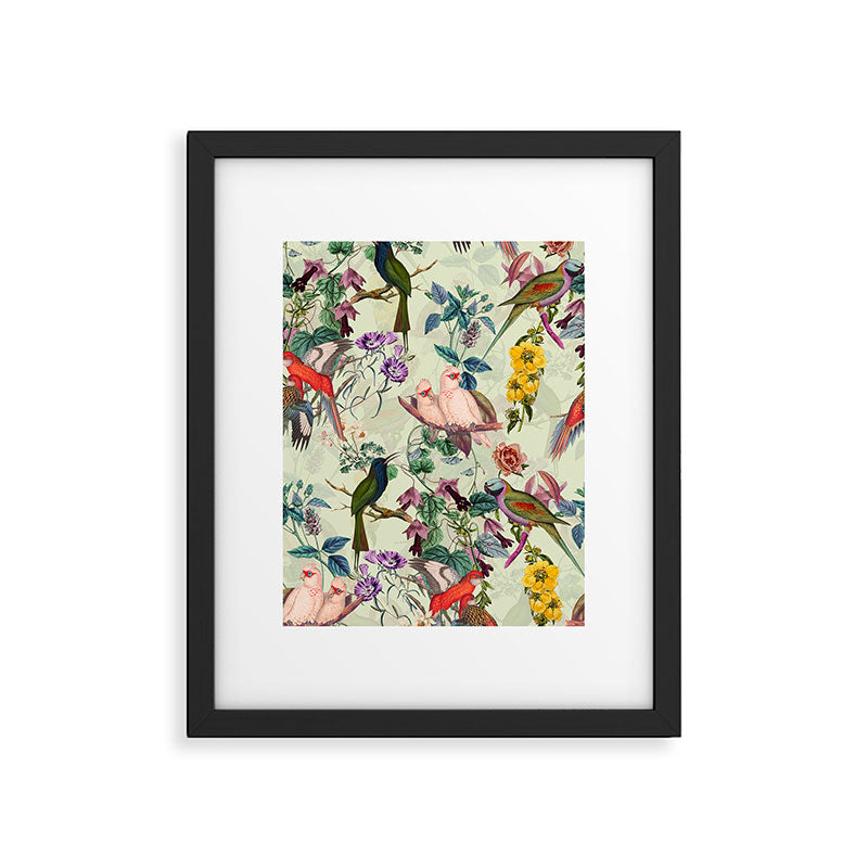 Floral and Birds VIII Framed Art Print Gallery Image 5