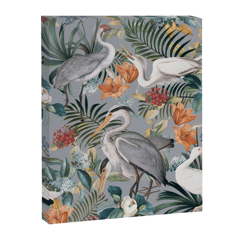 Floral and Birds Vintage Garden II Canvas Print Gallery Image 6