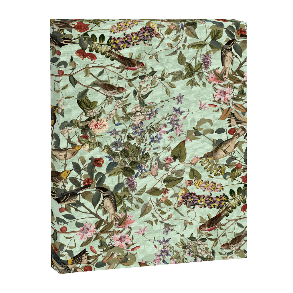 Floral and Birds X Canvas Print Gallery Image 6