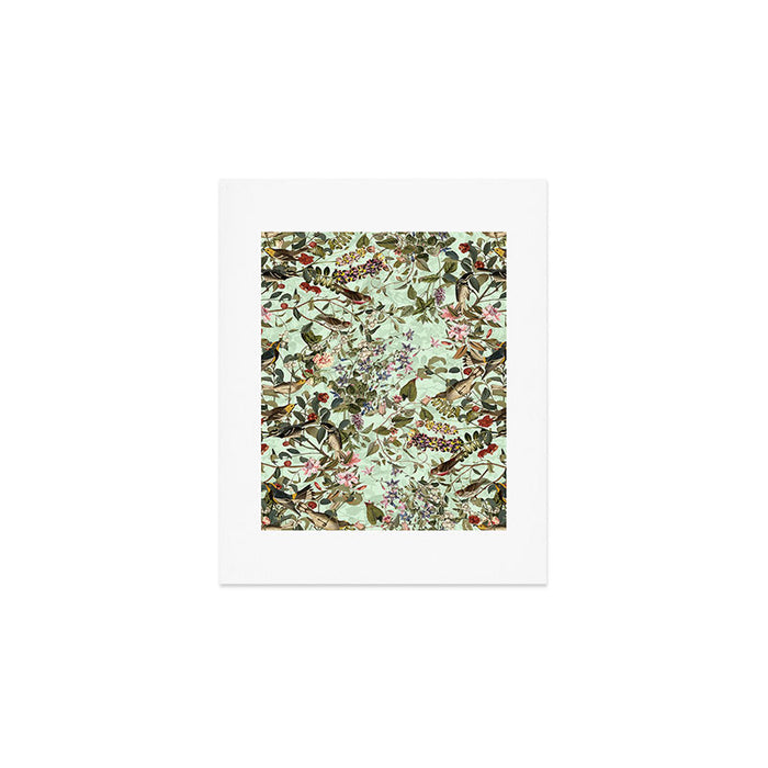 Floral and Birds X Art Print Gallery Image 1