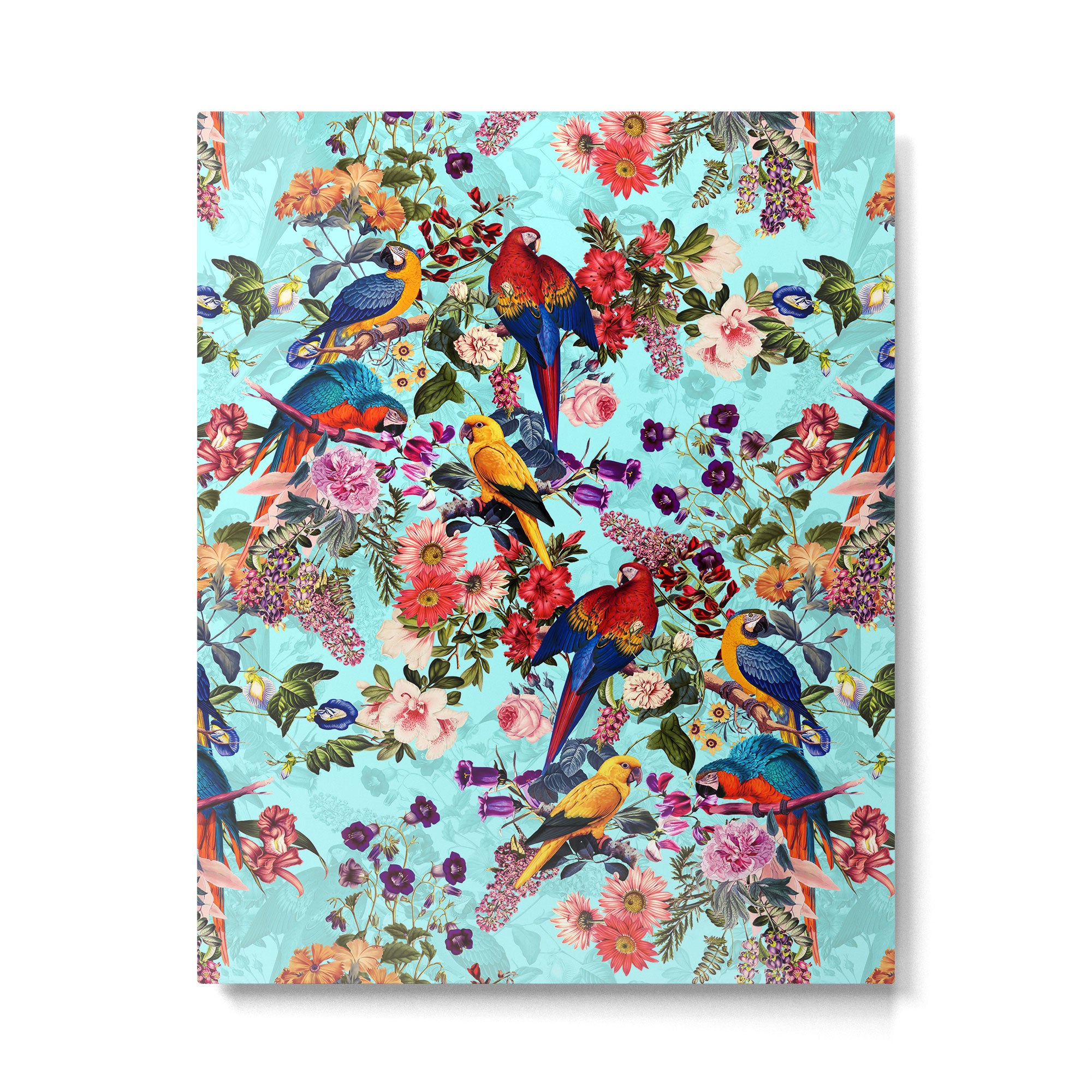 Floral and Birds XI Metal Print Gallery Image 4
