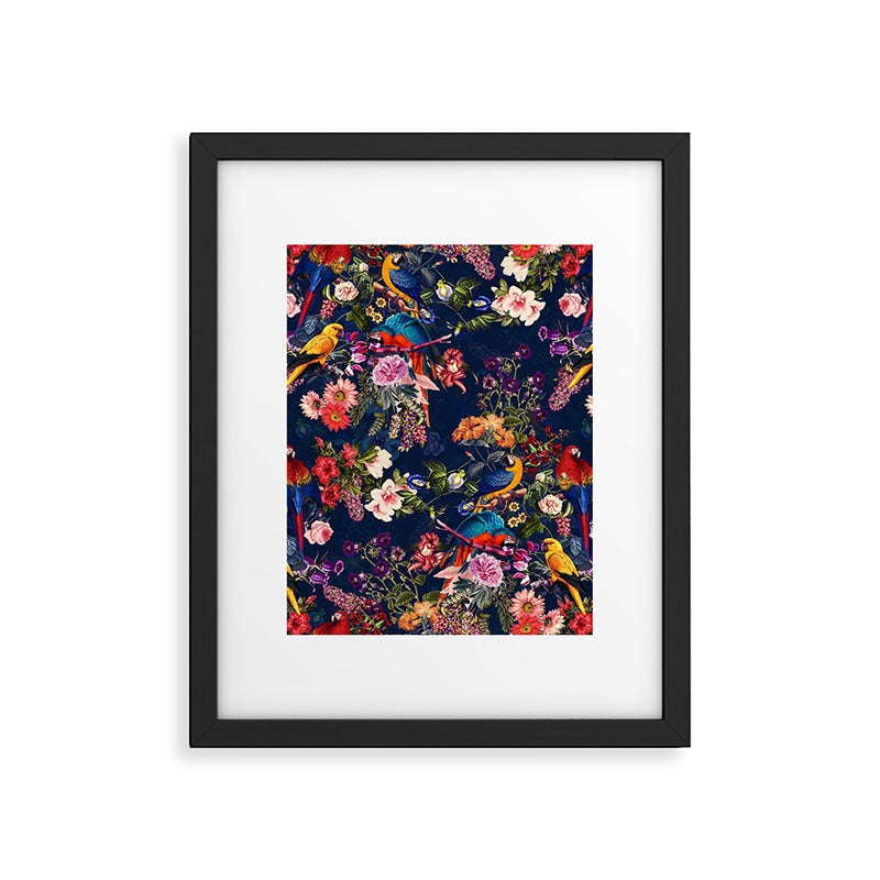 FLORAL AND BIRDS XII Framed Art Print Gallery Image 5