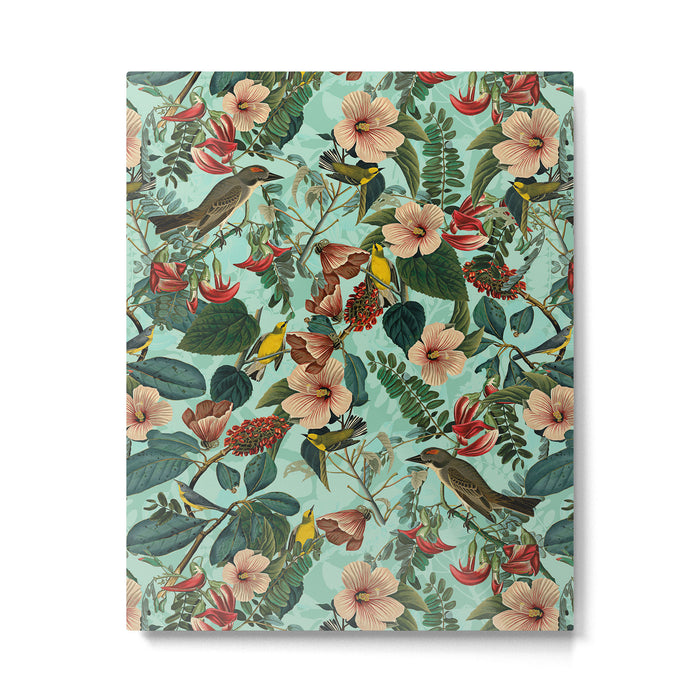 FLORAL AND BIRDS XIII Metal Print Gallery Image 1