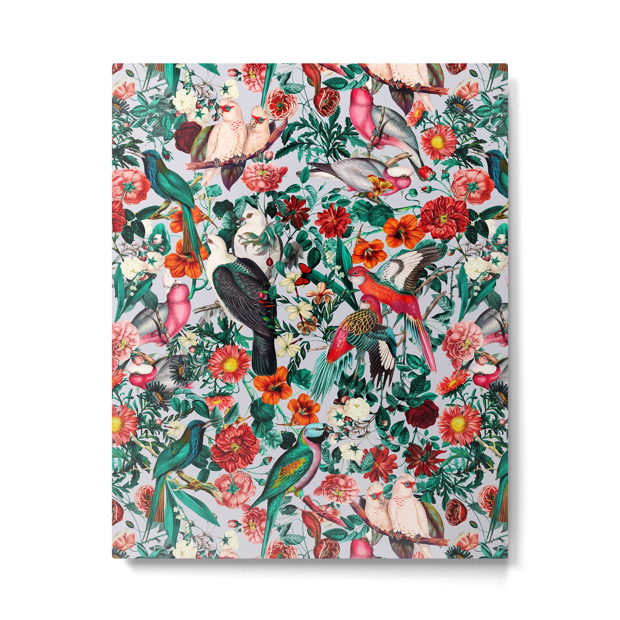 FLORAL AND BIRDS XIV Metal Print Gallery Image 4