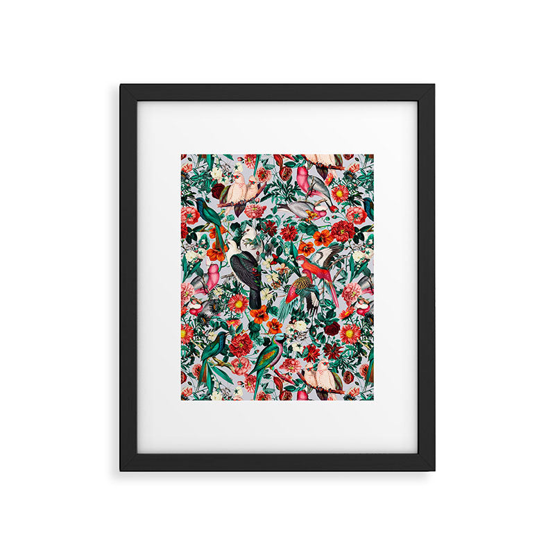 FLORAL AND BIRDS XIV Framed Art Print Gallery Image 5
