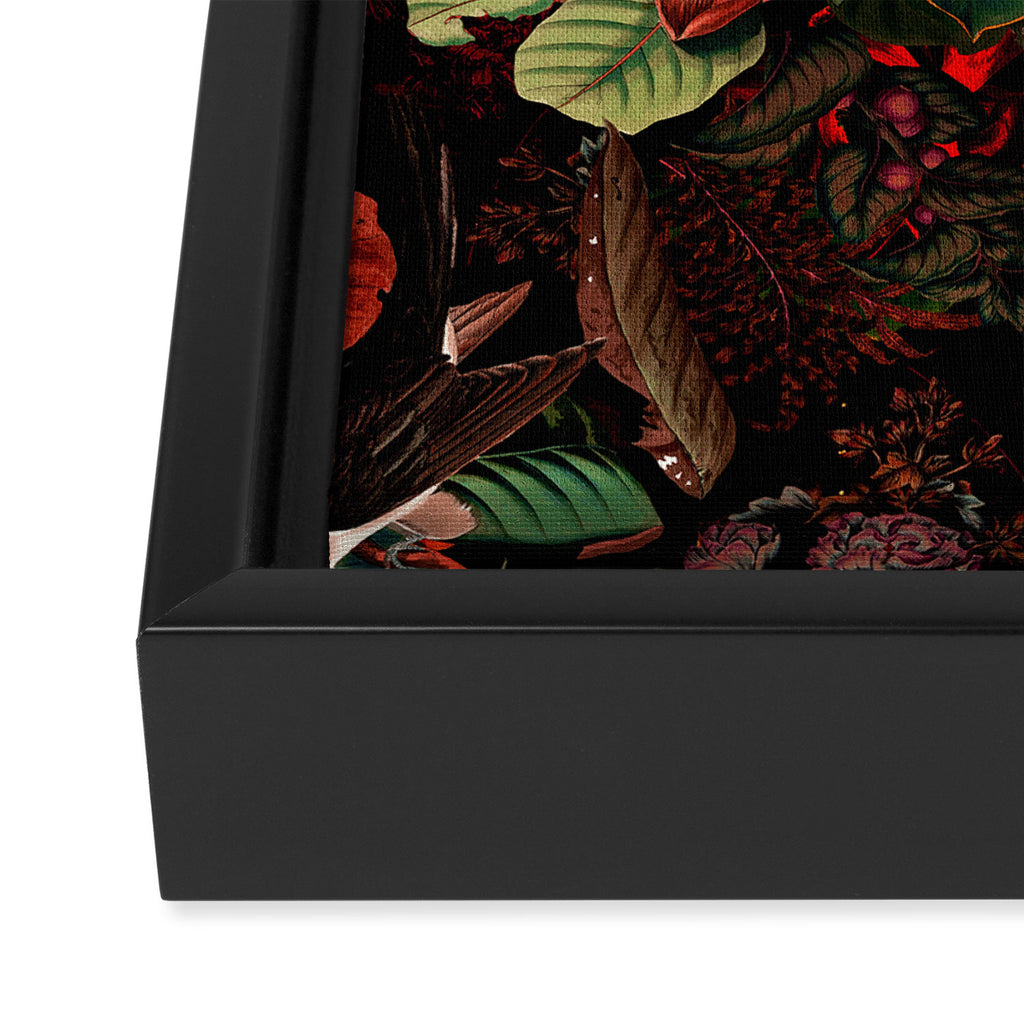 FLORAL AND BIRDS XIV Framed Canvas Print Gallery Image 3