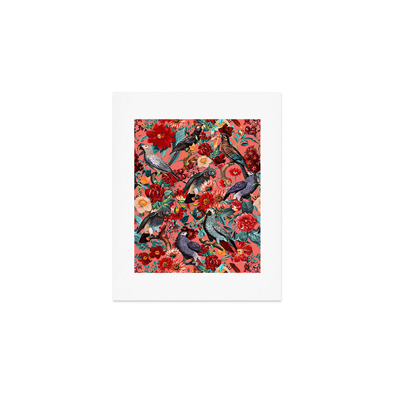 FLORAL AND BIRDS XIX Art Print Gallery Image 1