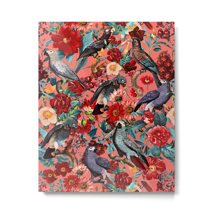 FLORAL AND BIRDS XIX Metal Print Gallery Image 1