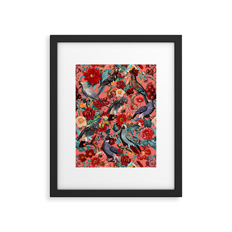 FLORAL AND BIRDS XIX Framed Art Print Gallery Image 5
