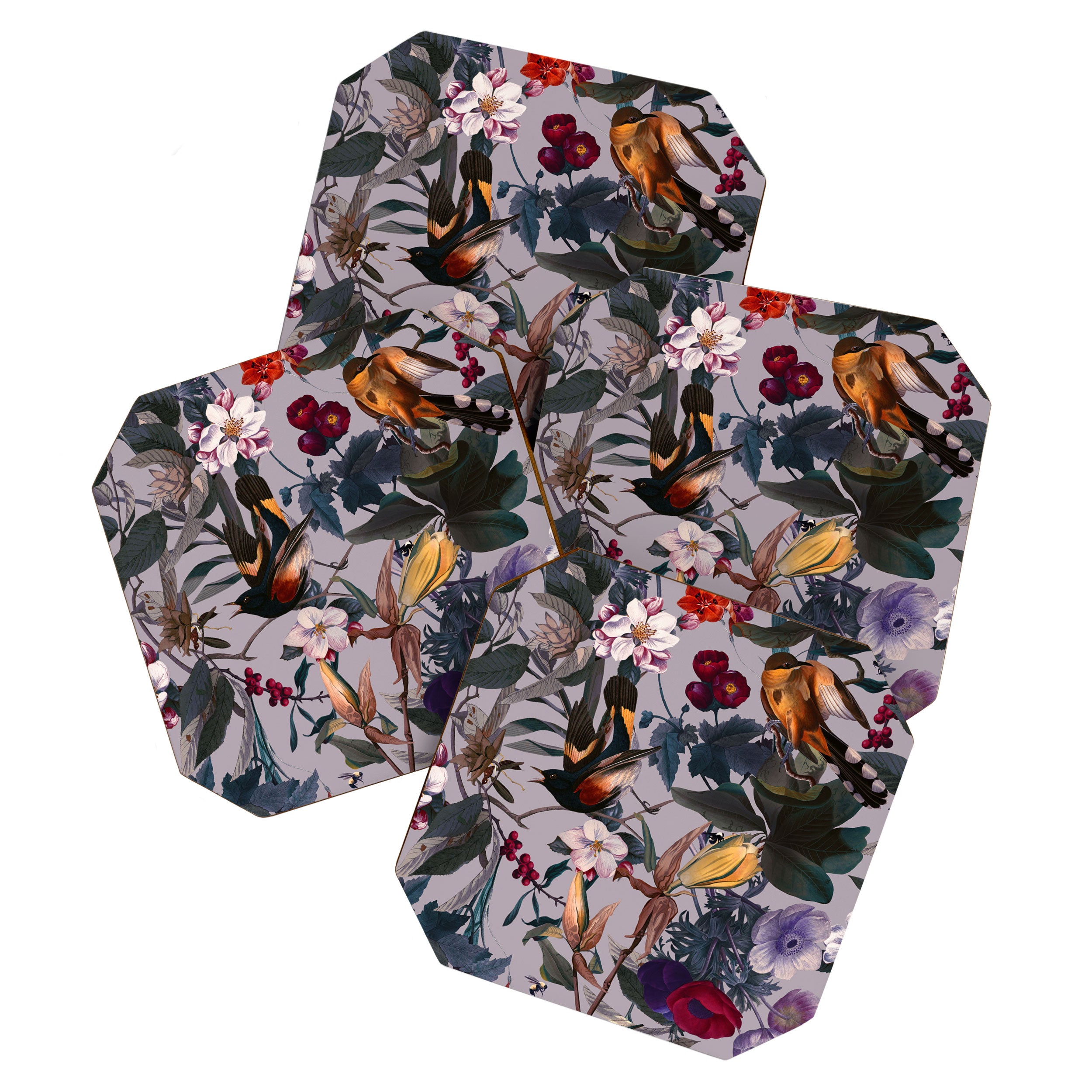Floral and Birds XL Coaster Gallery Image 1