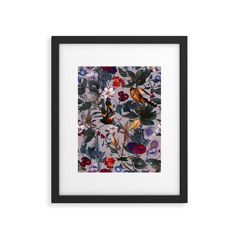 Floral and Birds XL Framed Art Print Gallery Image 5