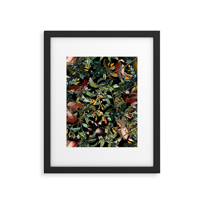 Floral and Birds XLIV Framed Art Print Gallery Image 1