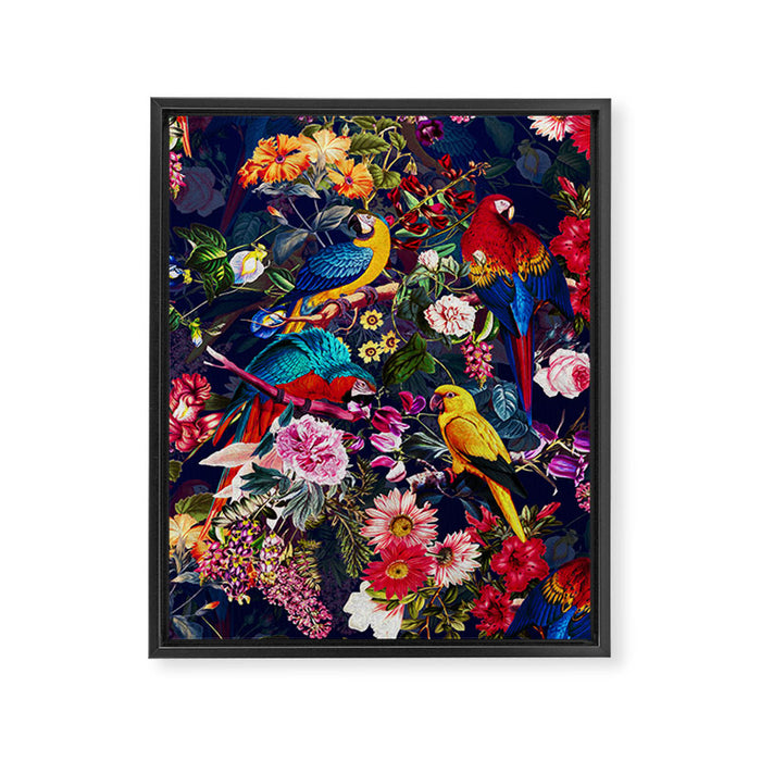 Floral and Birds XLV Framed Canvas Print Gallery Image 1