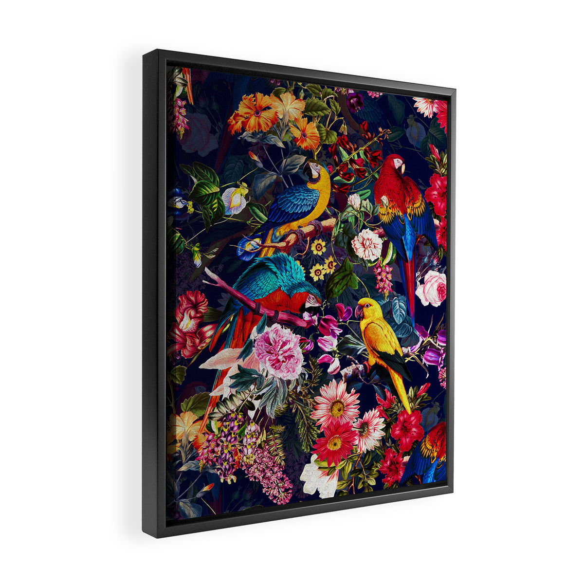 Floral and Birds XLV Framed Canvas Print Gallery Image 2