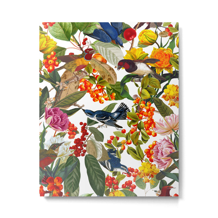 Floral and Birds XLVI Metal Print Gallery Image 1