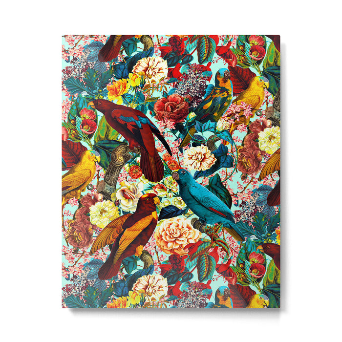 FLORAL AND BIRDS XV Metal Print Gallery Image 1