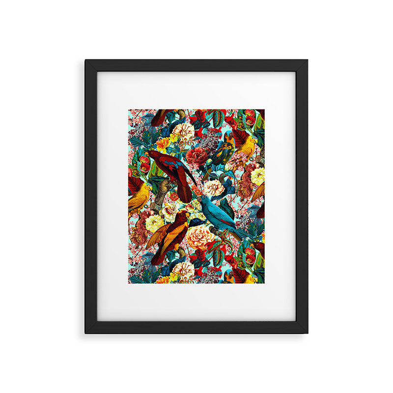 FLORAL AND BIRDS XV Framed Art Print Gallery Image 5