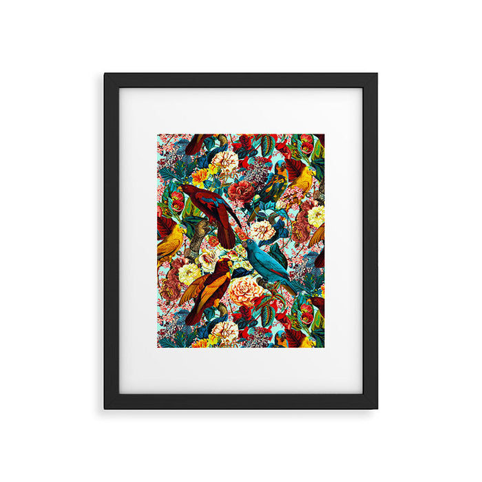 FLORAL AND BIRDS XV Framed Art Print Gallery Image 1
