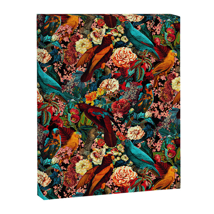 FLORAL AND BIRDS XVII Canvas Print Gallery Image 1