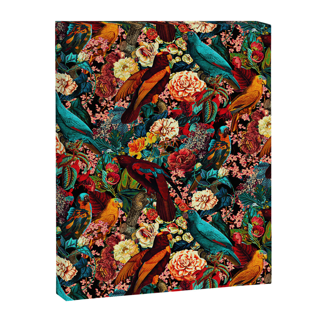 FLORAL AND BIRDS XVII Canvas Print Gallery Image 6
