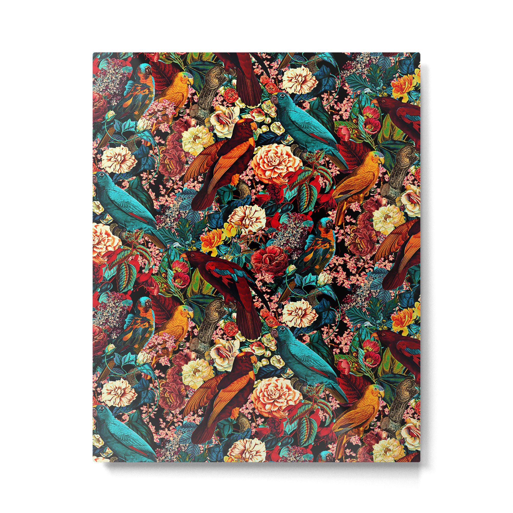 FLORAL AND BIRDS XVII Metal Print Gallery Image 4