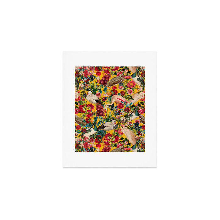 FLORAL AND BIRDS XVIII Art Print Gallery Image 1