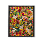 FLORAL AND BIRDS XVIII Framed Canvas Print Gallery Image 6
