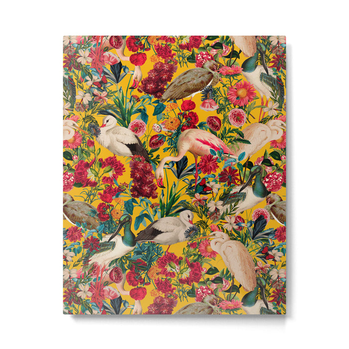 FLORAL AND BIRDS XVIII Metal Print Gallery Image 1