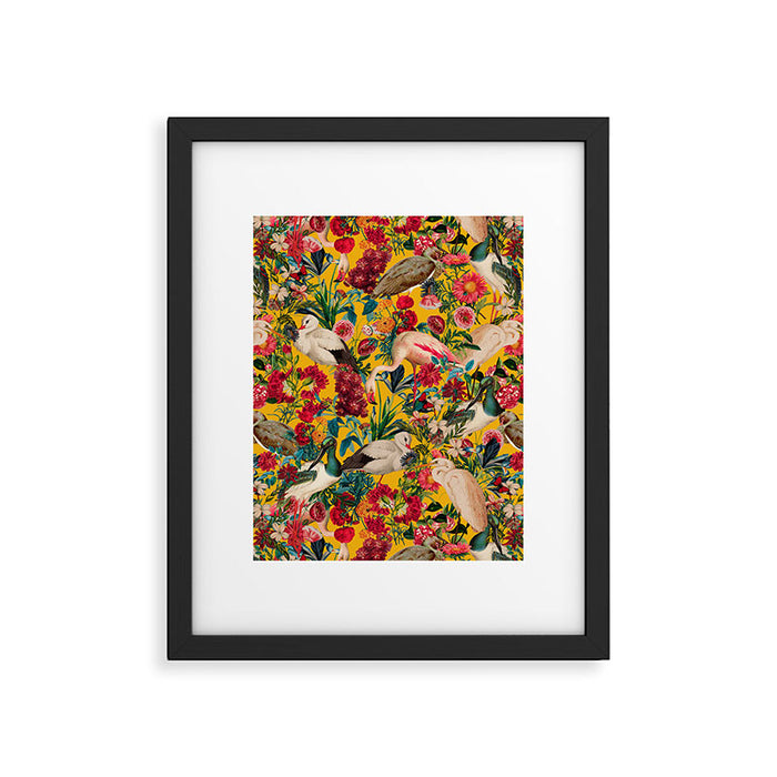 FLORAL AND BIRDS XVIII Framed Art Print Gallery Image 1
