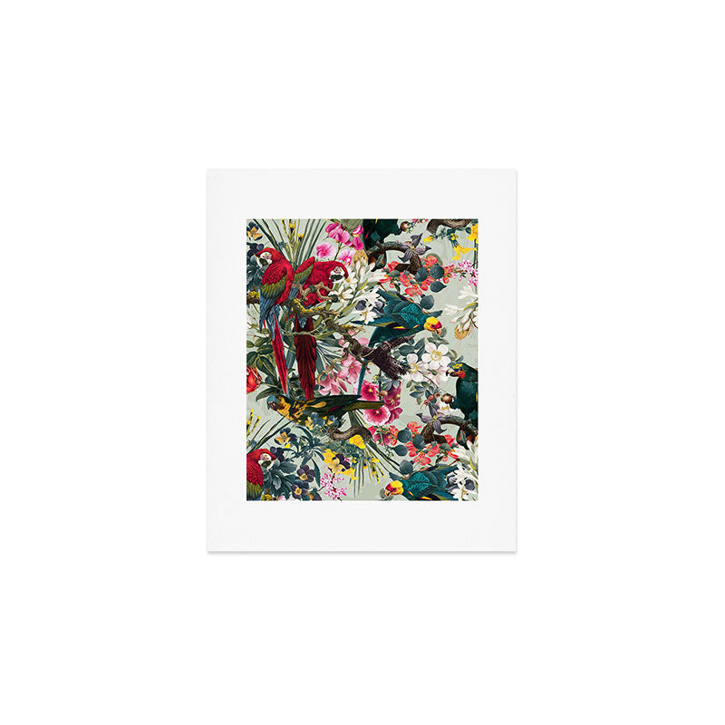 FLORAL AND BIRDS XXII Art Print Gallery Image 1