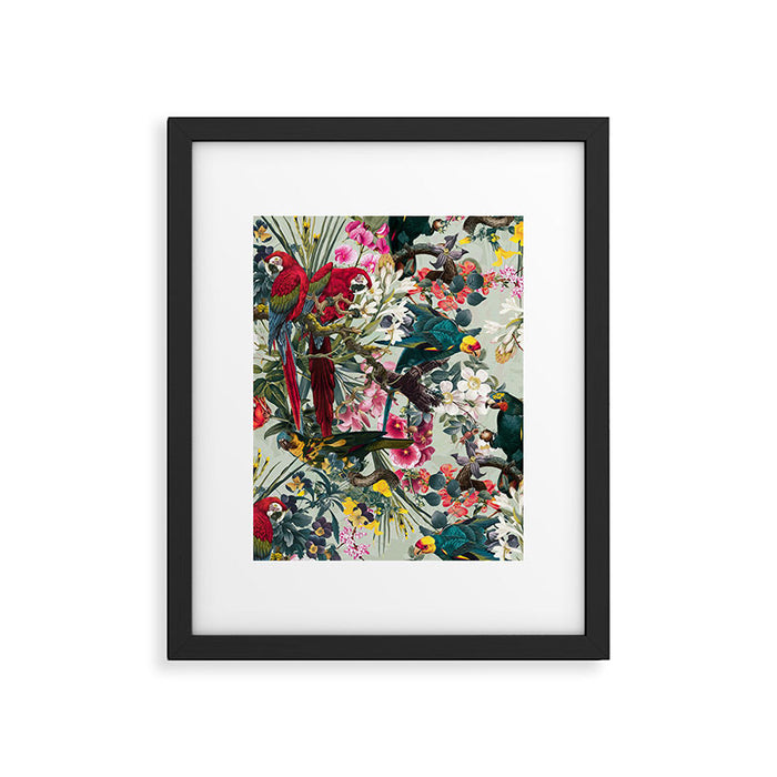 FLORAL AND BIRDS XXII Framed Art Print Gallery Image 1