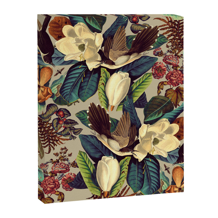 FLORAL AND BIRDS XXI-II Canvas Print Gallery Image 1